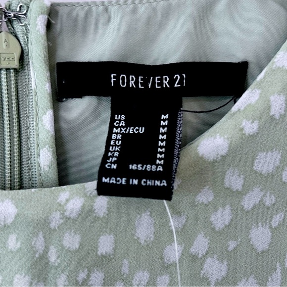 Forever 21 Mint Green Patterned Dress - Picture 5 of 8